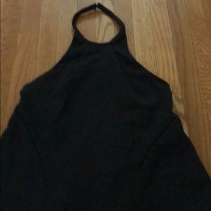 Black halter top